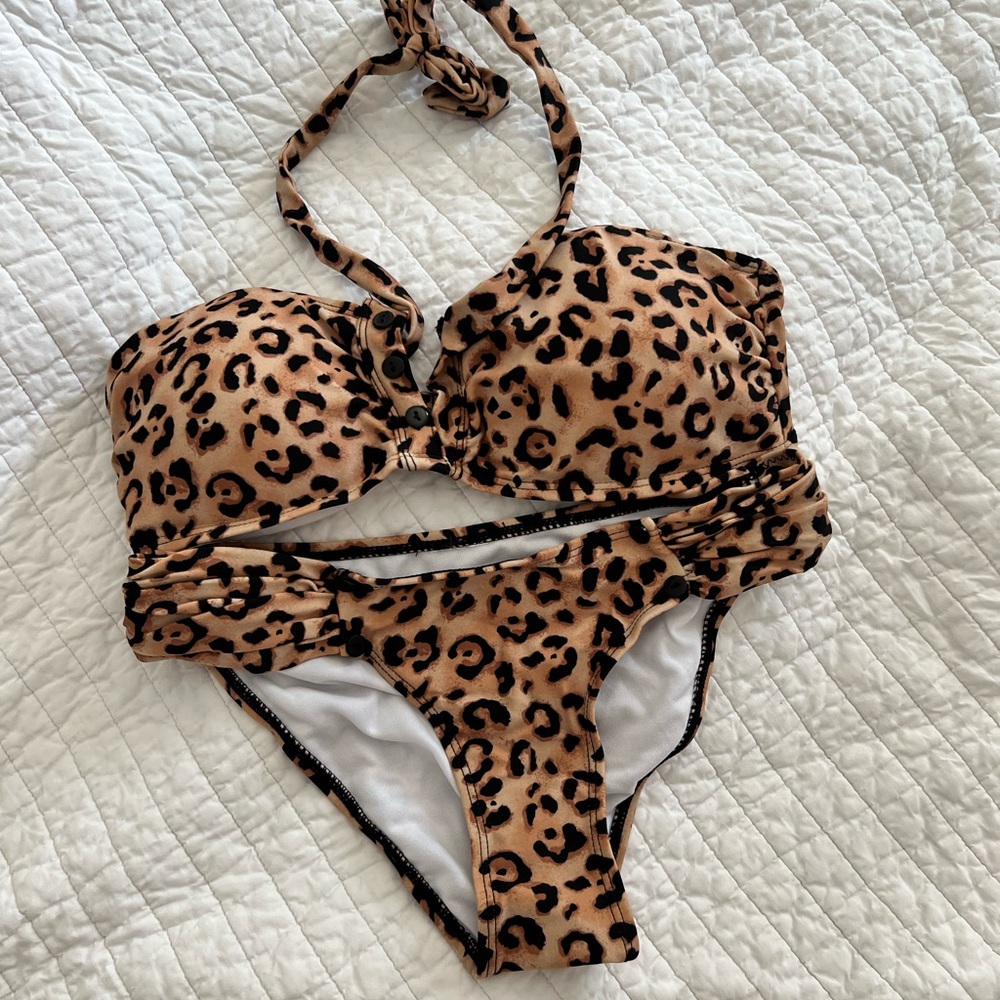 2 pc. Swimsuit- Cheetah print
